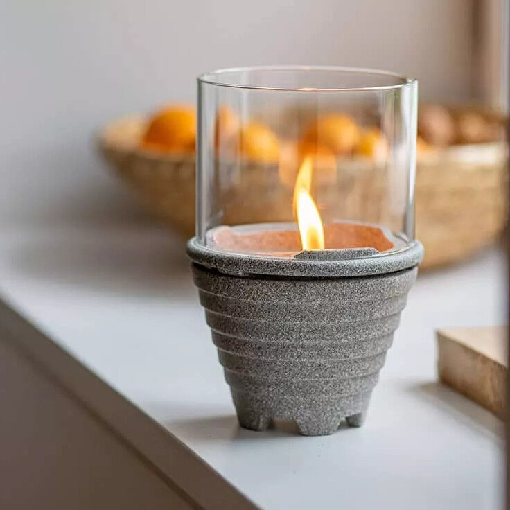 DENK Keramik Schmelzfeuer Indoor Granicium mit Windglas-Aufsatz ~ SFGI+WLA von DENK Keramik DENK Keramik Schmelzfeuer Indoor Granicium mit Windglas-Aufsatz ~ SFGI+WLA von DENK Keramik