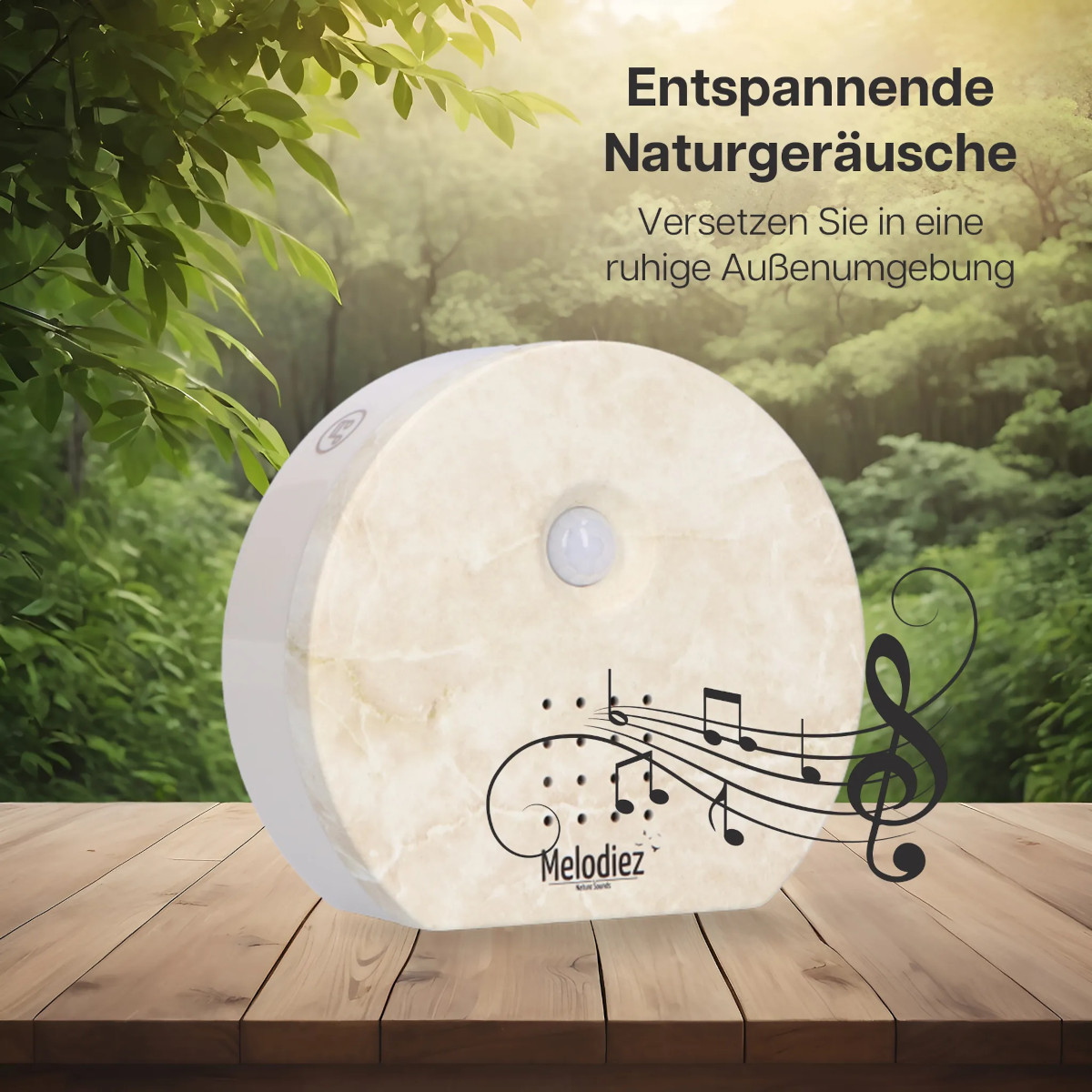 Melodiez Nature Box Naturstein - natürliche Entspannung auf Knopfdruck 4 Naturklänge in einer Box von Melodiez