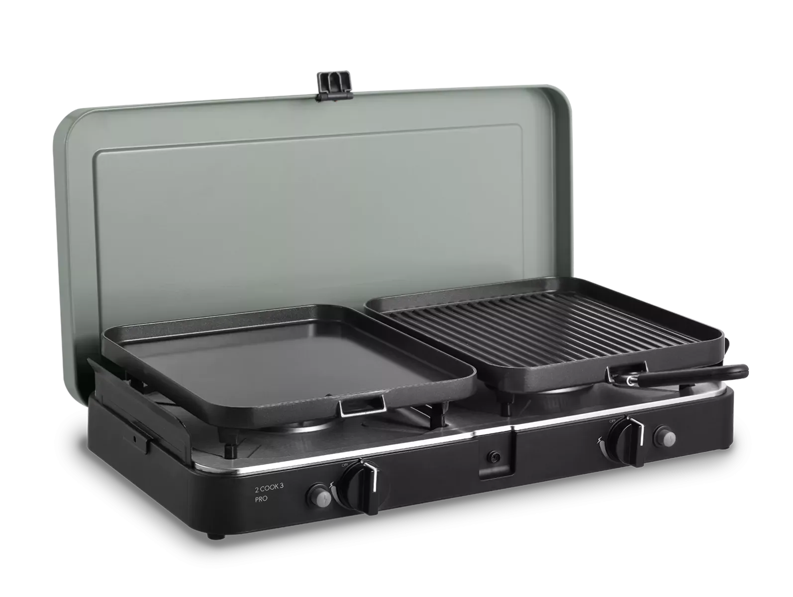CADAC 2 Cook 3 Pro Deluxe 50mbar | Piezo-Zündung | Leichter Kocher mit 2 Brennern von CADAC CADAC 2 Cook 3 Pro Deluxe 50mbar | Piezo-Zündung | Leichter Kocher mit 2 Brennern von CADAC