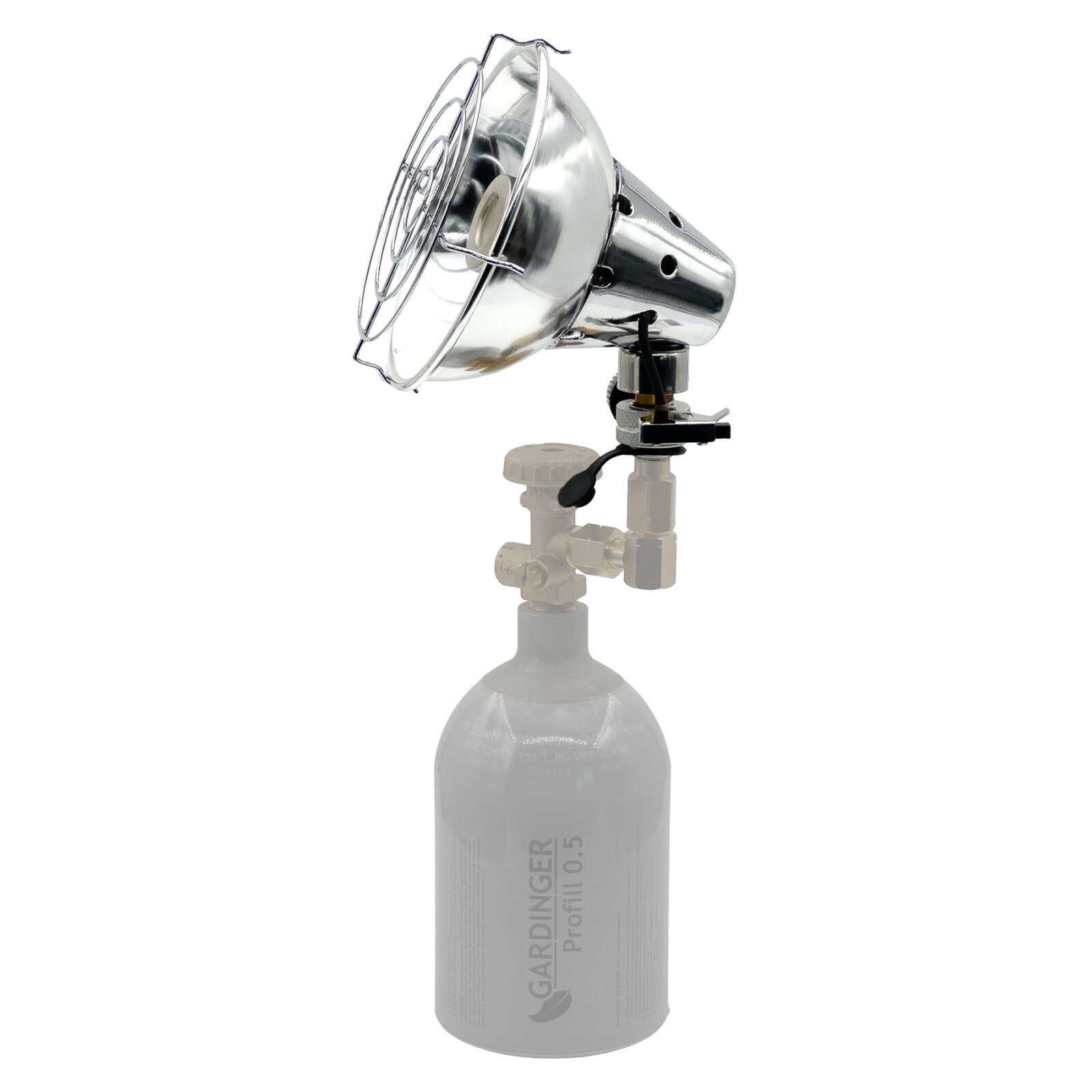 GARDINGER Heat Hunter Camping Heizstrahler 1,8 kW mit Piezozündung für Gaskartuschen