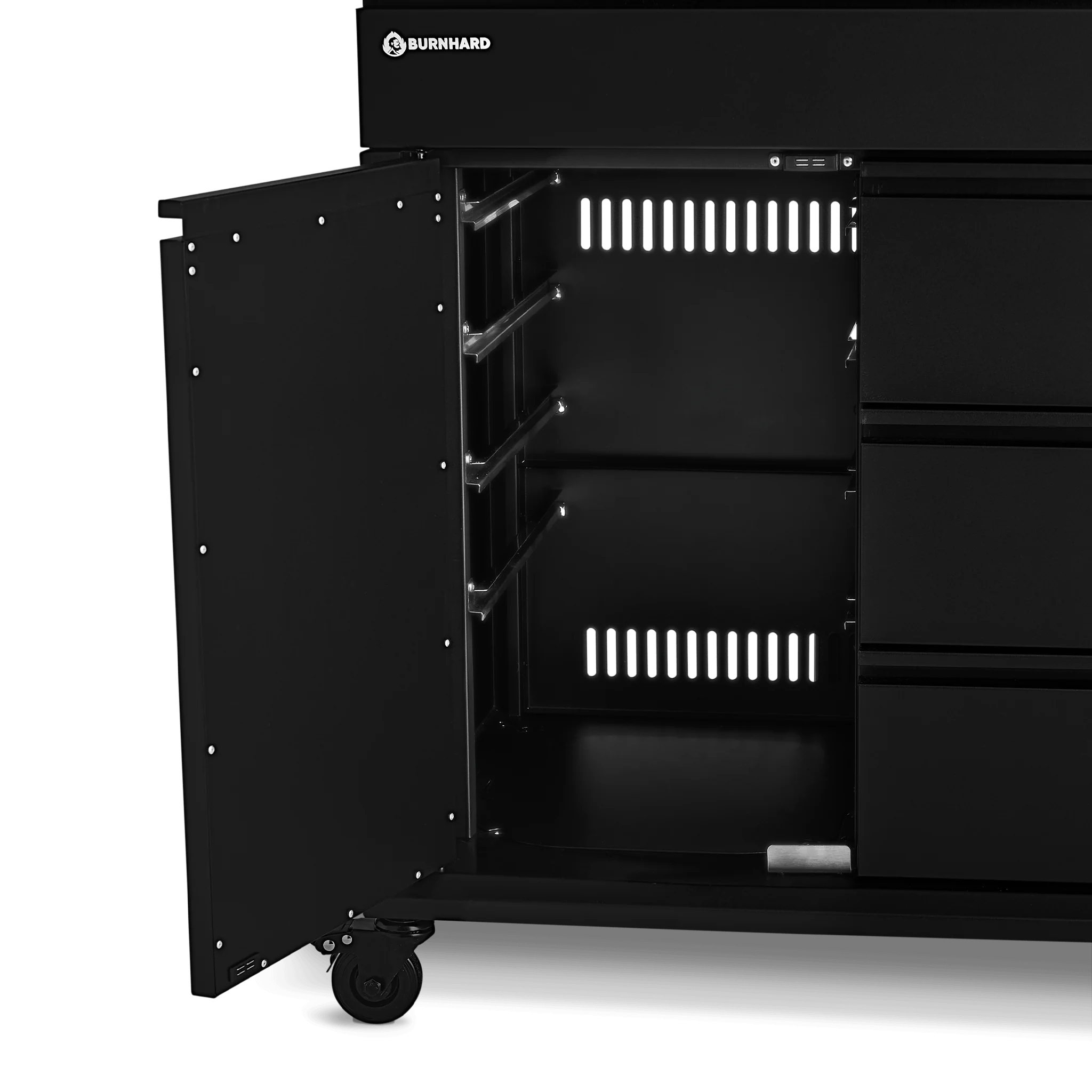 BURNHARD Grill Beistellwagen in der Farbe Schwarz von BURNHARD