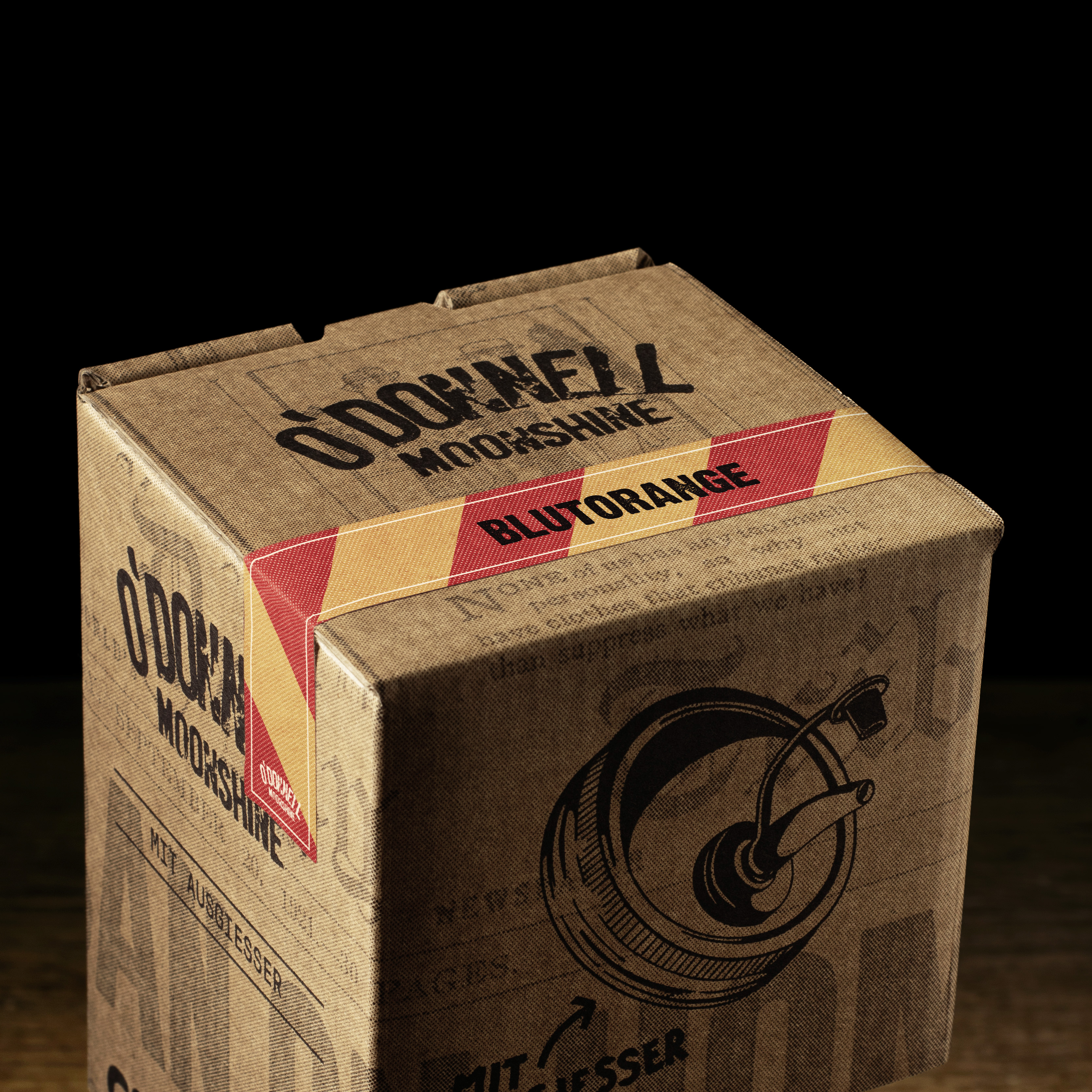 O'Donnell Moonshine BLUTORANGE Likör 20% vol. 700ml inkl. Ausgießer