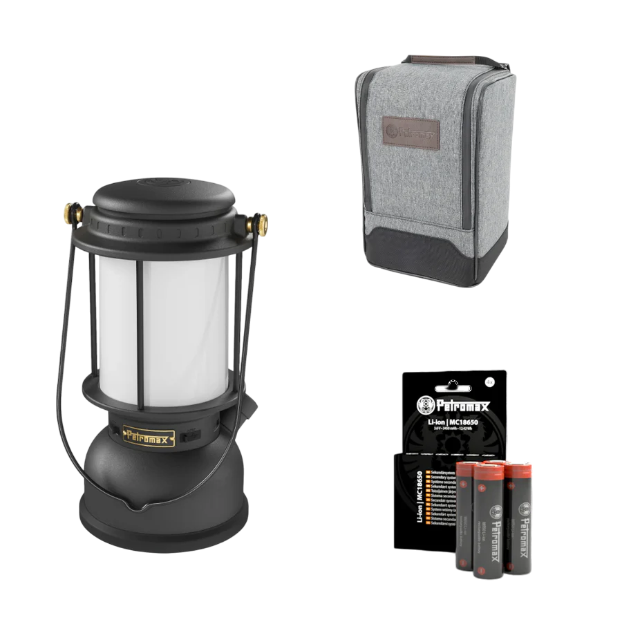 Petromax LM500 Komplett Set - LED Laterne + 4er-Set Akku + Transporttasche | Neue Charge von Petromax