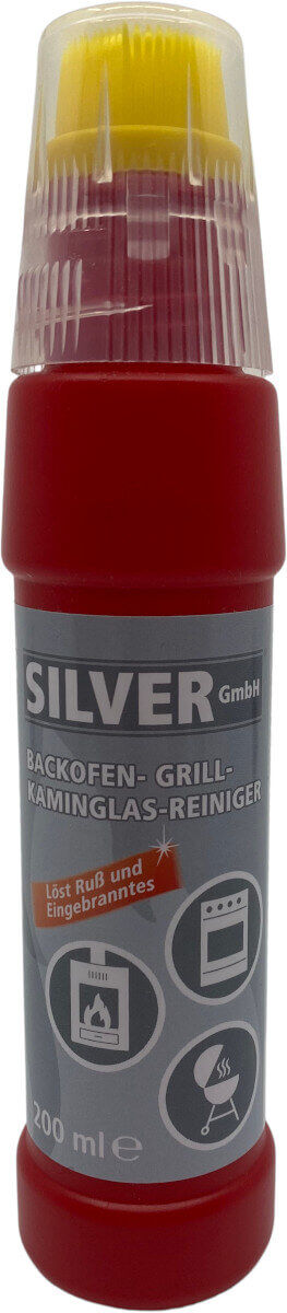 1x Spezial SILVER Gel Backofen-, Grill- und Kaminglasreiniger inkl. integrierter Bürste je 200ml von SILVER GmbH 1x Spezial SILVER Gel Backofen-, Grill- und Kaminglasreiniger inkl. integrierter Bürste je 200ml von SILVER GmbH