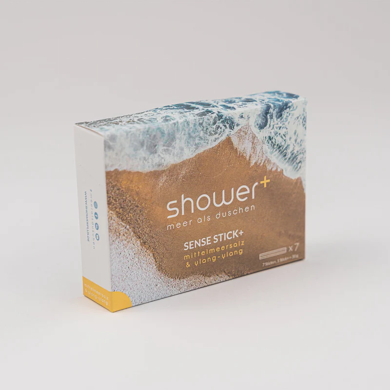 7er Pack Sense Stick+ Salzdusche mit Ylang Ylang - Made in Germany von shower+