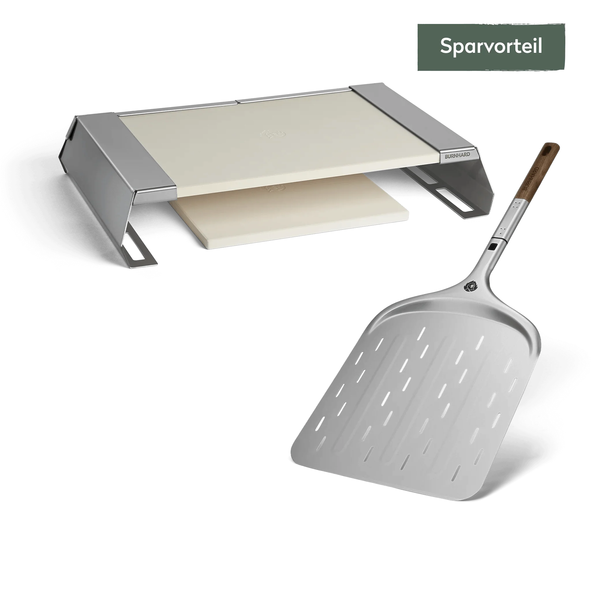 BURNHARD Pizzaaufsatz Starter-Set 2-tlg. mit Pizzaschieber 36 cm BURNHARD Pizzaaufsatz Starter-Set 2-tlg. mit Pizzaschieber 36 cm