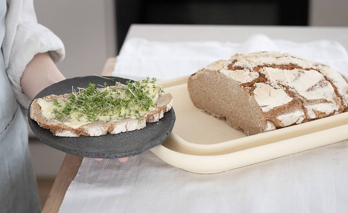 DENK Keramik Bread&Cake XL - Die patentierte Backplatte aus CeraFlam Keramik - BCXL von DENK Keramik