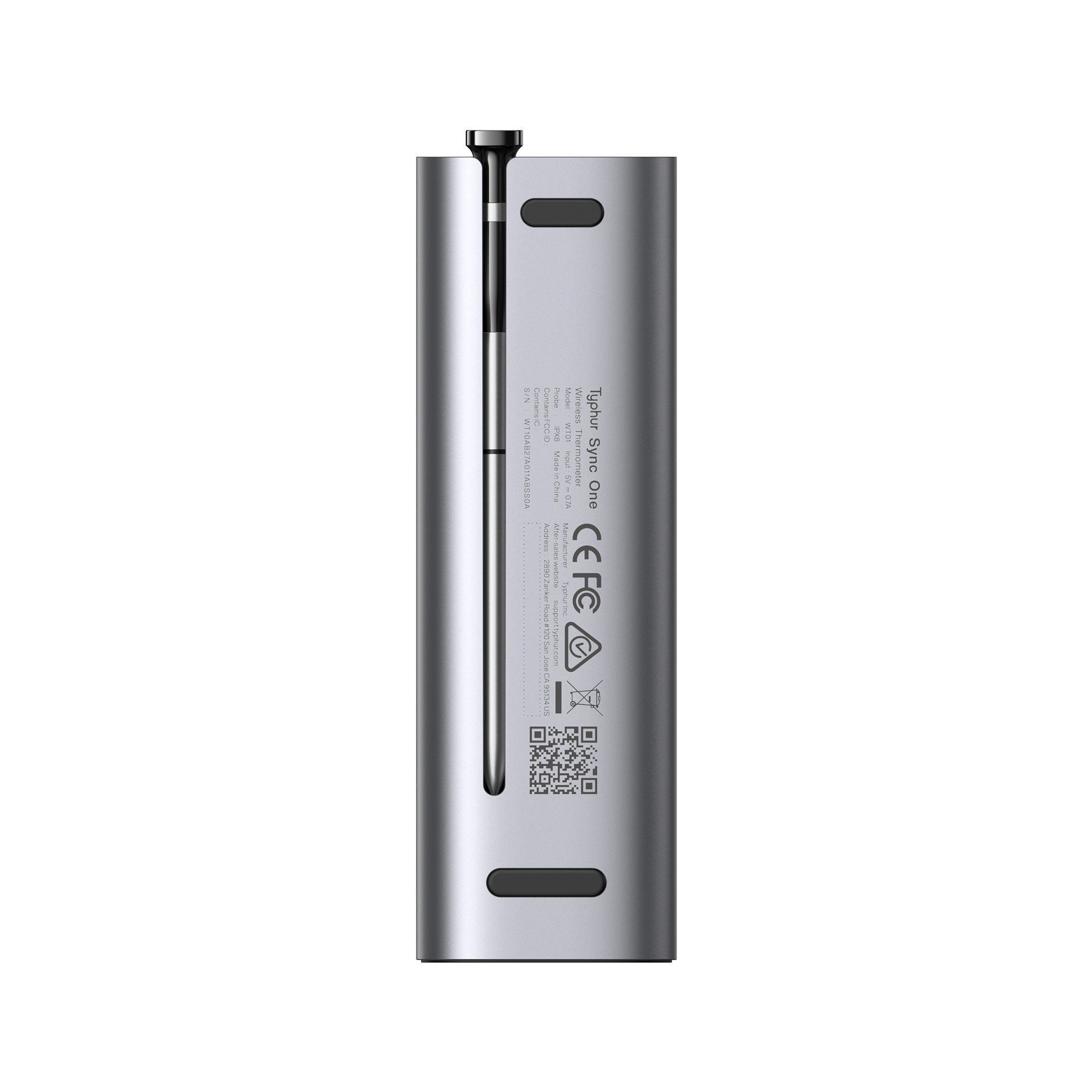 Typhur Sync One Wireless - Professionelles Digital Fleischthermometer IP67 wasserdicht von Typhur Typhur Sync One Wireless - Professionelles Digital Fleischthermometer IP67 wasserdicht von Typhur