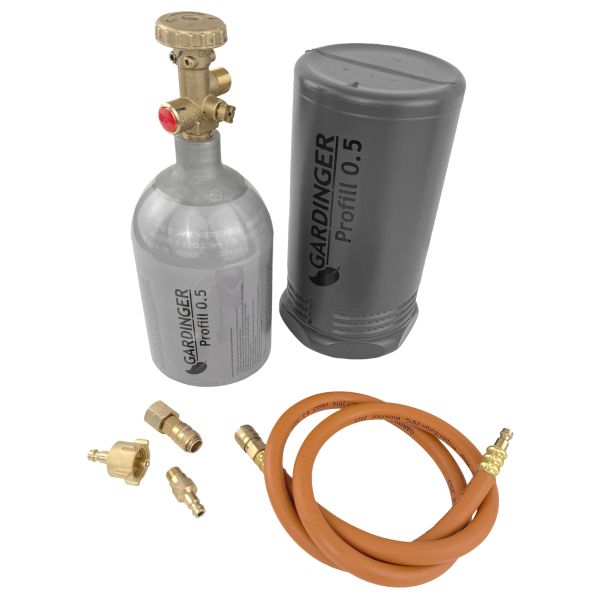 KAMINX Camping Gaskocher PB78 mit Grillplatte und Profill 0,5 l Propanflasche Komplettset von KAMINX