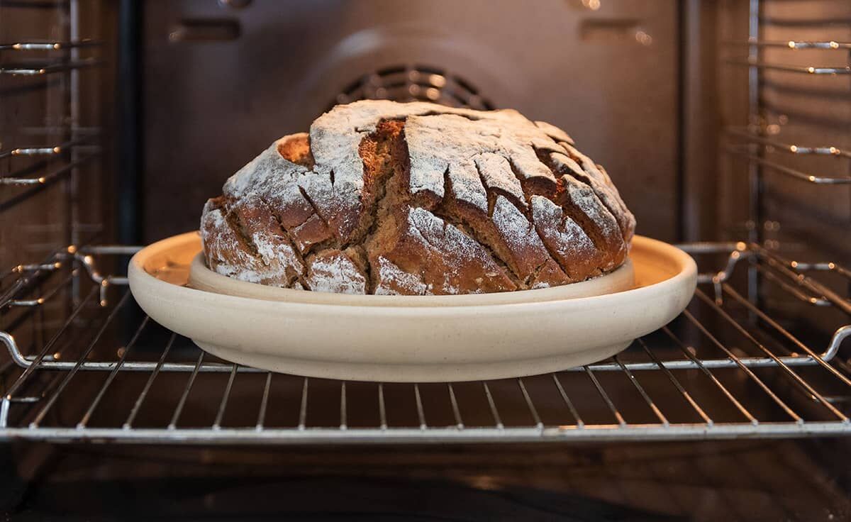 DENK Keramik Bread&Cake | Die patentierte Backplatte | Brotbackplatte | BC von DENK Keramik