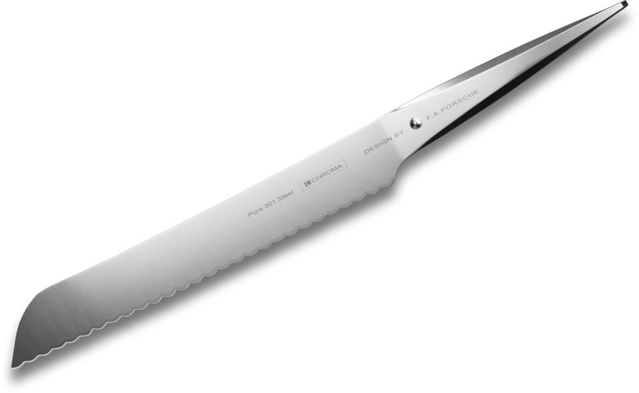 CHROMA Type 301 P-06 Brotmesser 20,9 cm Design by F. A. Porsche von CHROMA