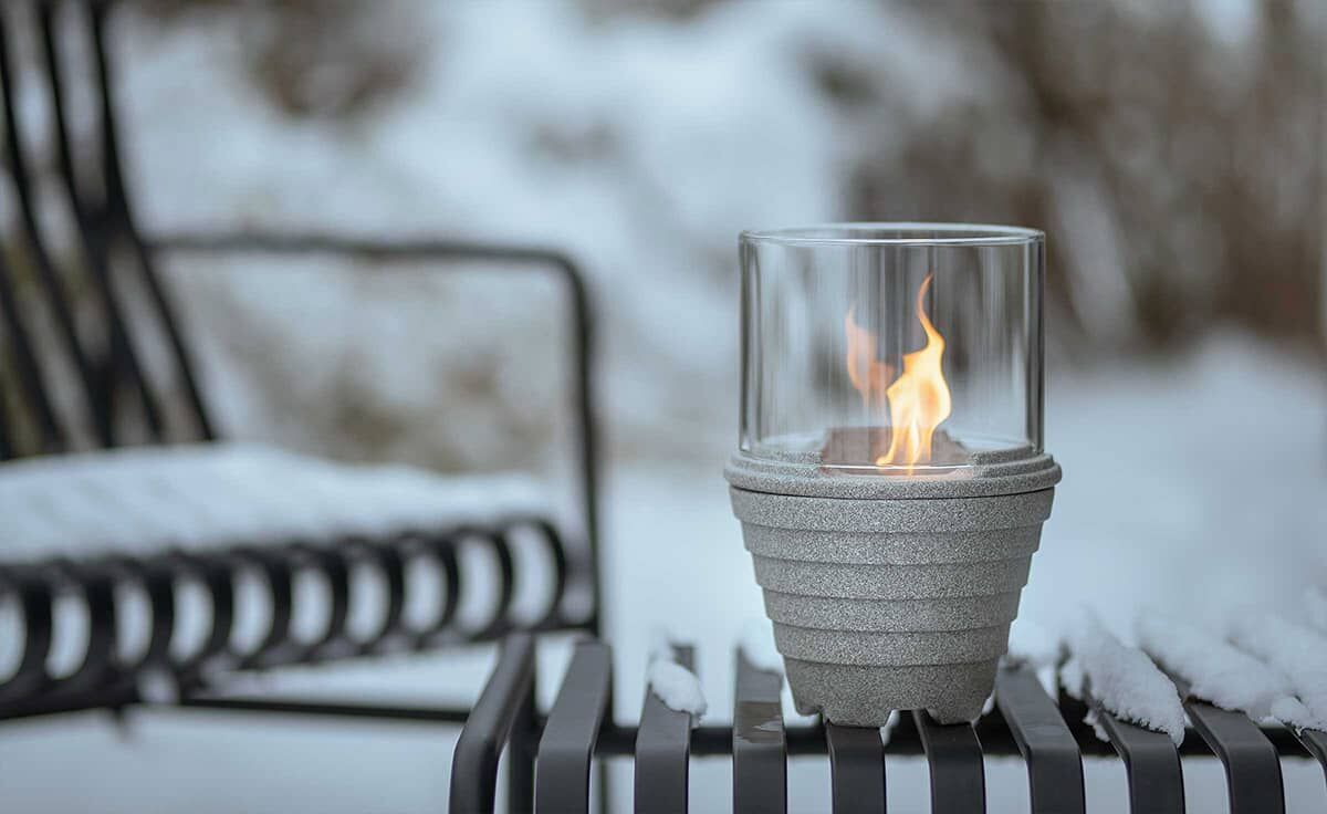 DENK Keramik Schmelzfeuer Outdoor Granicium mit Lichtglas-Aufsatz ~ SFG+LGA von DENK Keramik