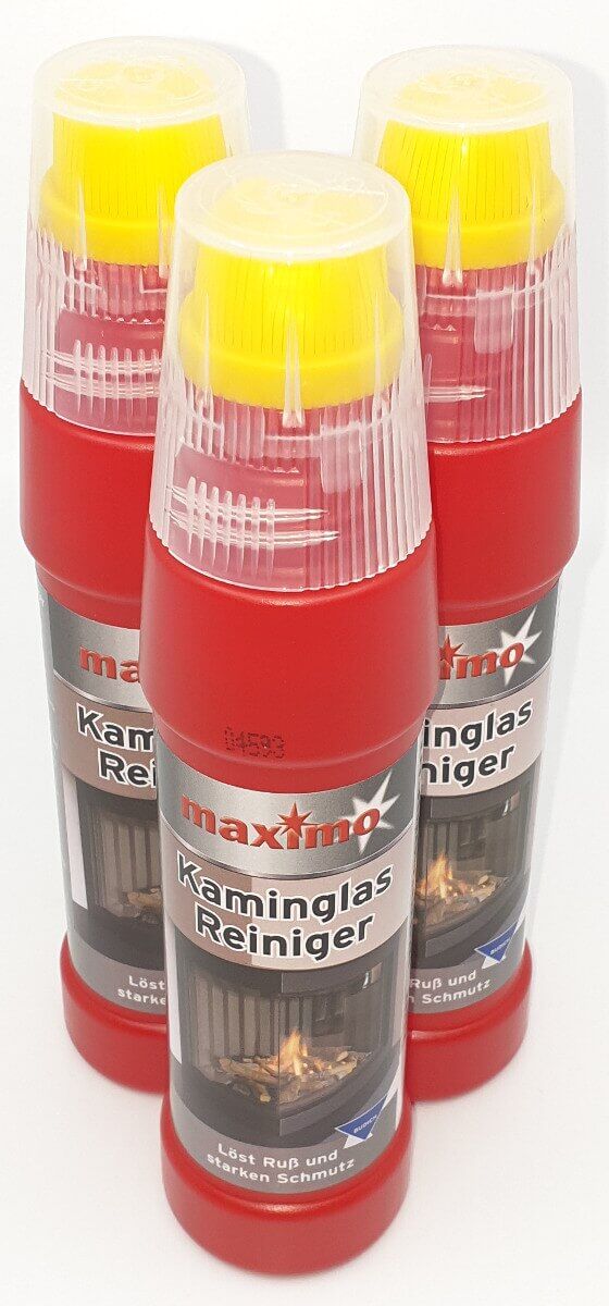 3x Spezial maximo Gel Kaminglas Reiniger gegen Ruß und Schmutz inkl. integrierter Bürste je 200ml von maximo 3x Spezial maximo Gel Kaminglas Reiniger gegen Ruß und Schmutz inkl. integrierter Bürste je 200ml von maximo