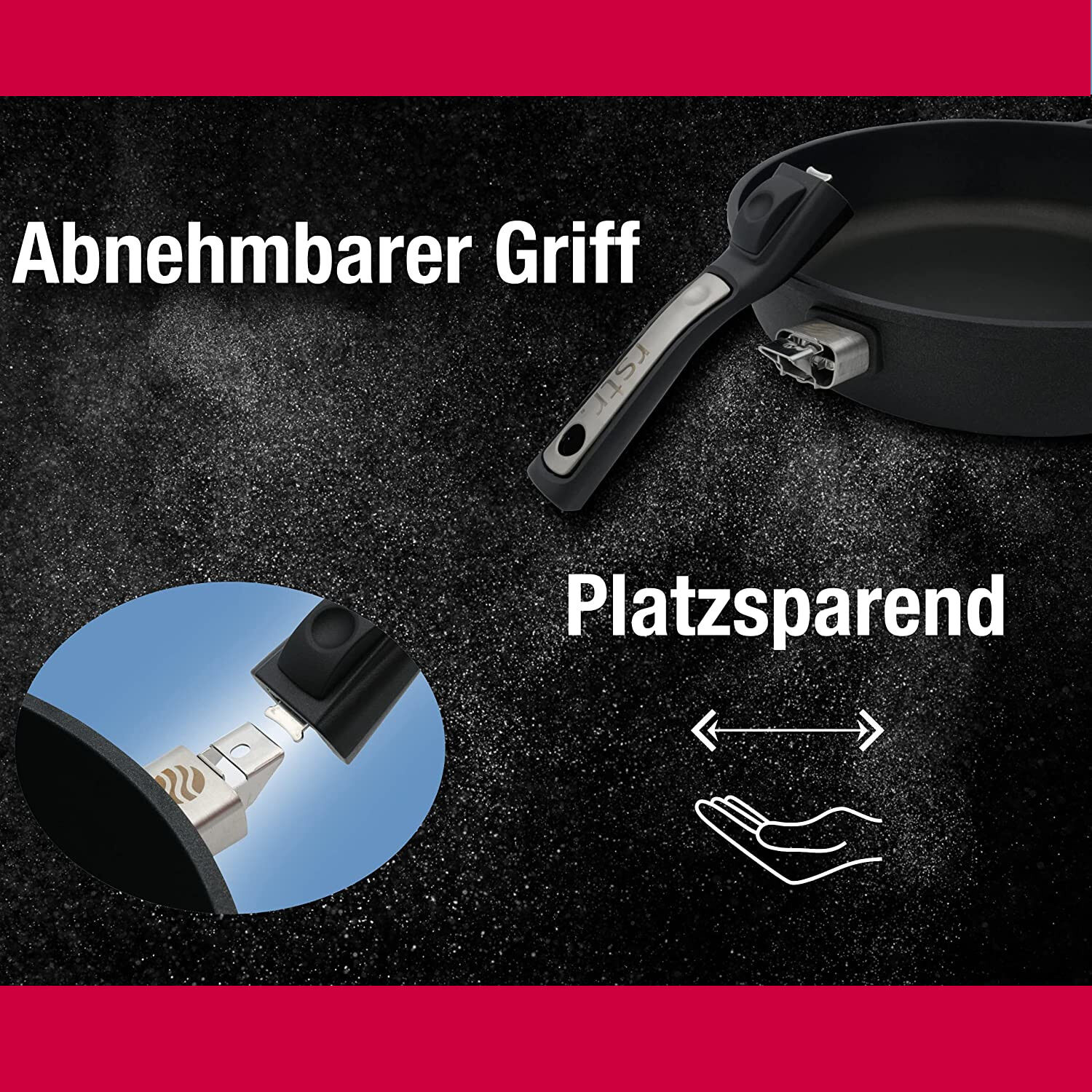 Ø 24cm Bratpfanne Aluguss Antihaftbeschichtet ~ 7cm Hochrand ~ Griff abnehmbar ~ Made in Germany von SILVER GmbH Ø 24cm Bratpfanne Aluguss Antihaftbeschichtet ~ 7cm Hochrand ~ Griff abnehmbar ~ Made in Germany von SILVER GmbH