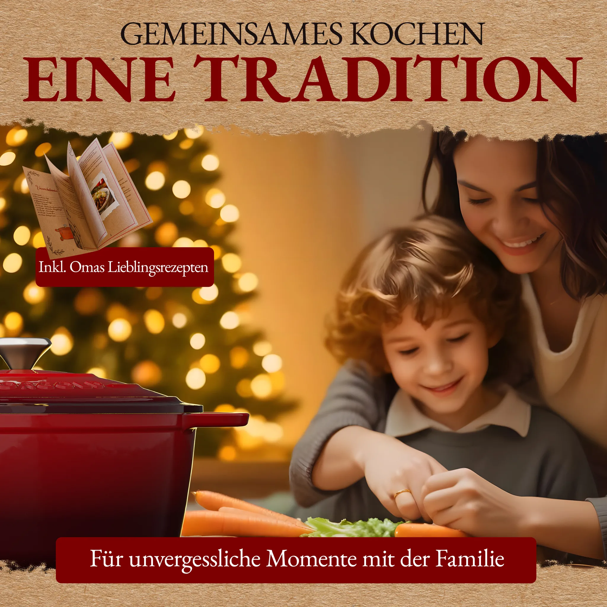 SCHMORGOLD Emaillierter Gusseisen Schmortopf mit Deckel - 26 cm - 4,7 Liter von SCHMORGOLD