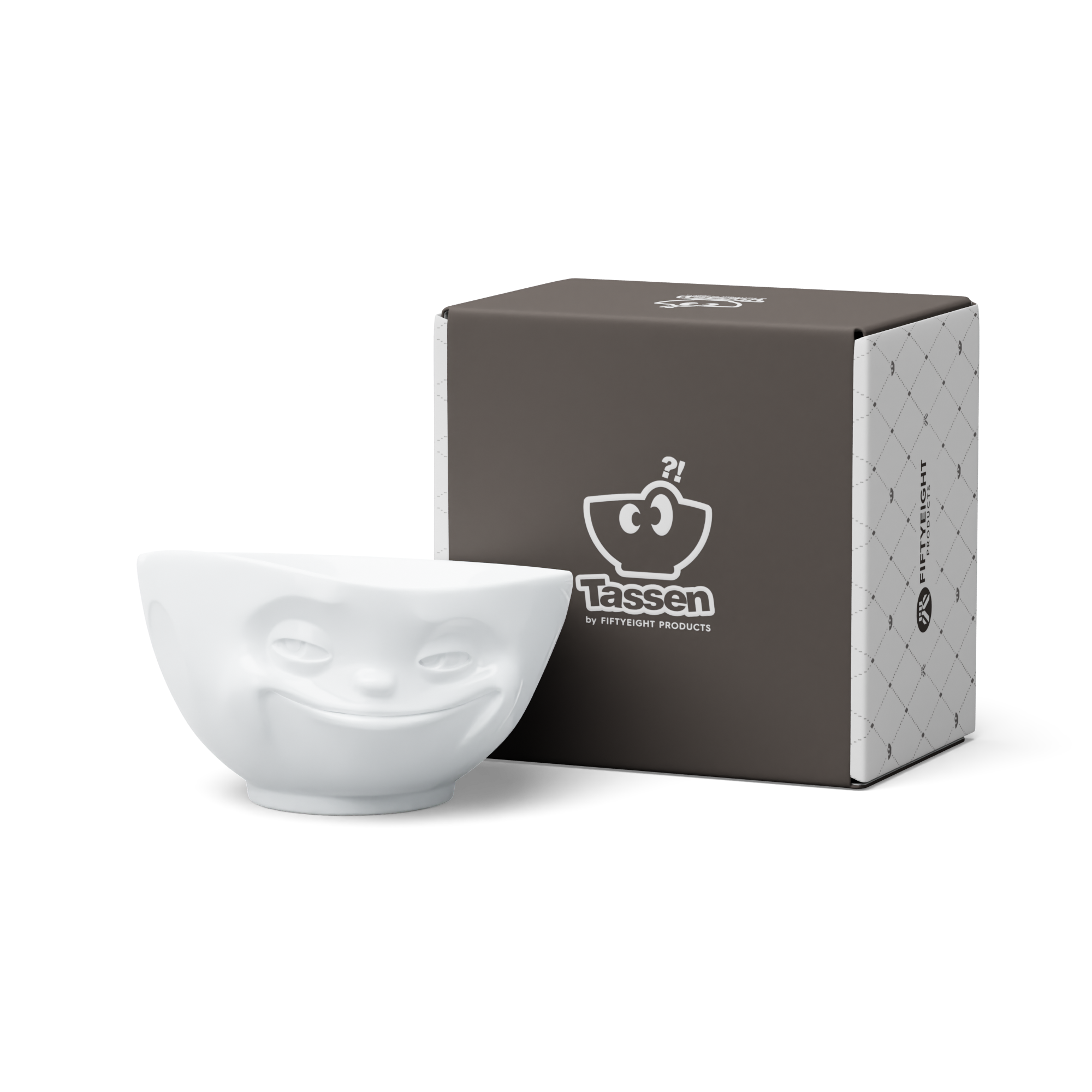 58products | XL Schale Grinsend weiß 1000 ml | Made in Germany von 58products
