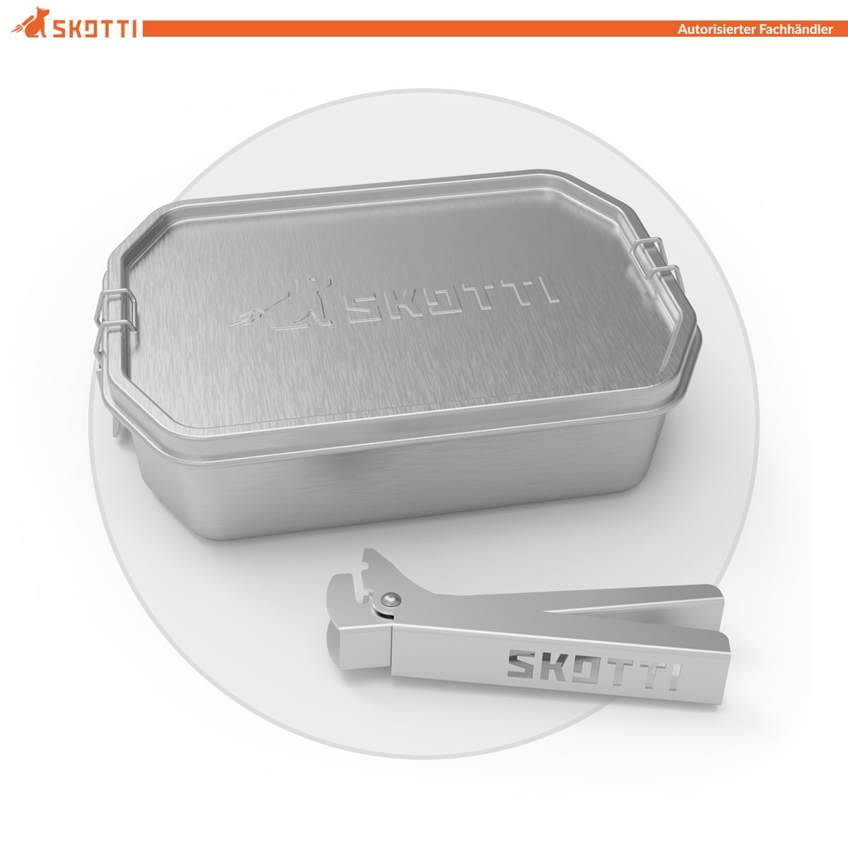 SKOTTI BOKS 1 Liter aus Edelstahl SKOTTI BOKS 1 Liter aus Edelstahl