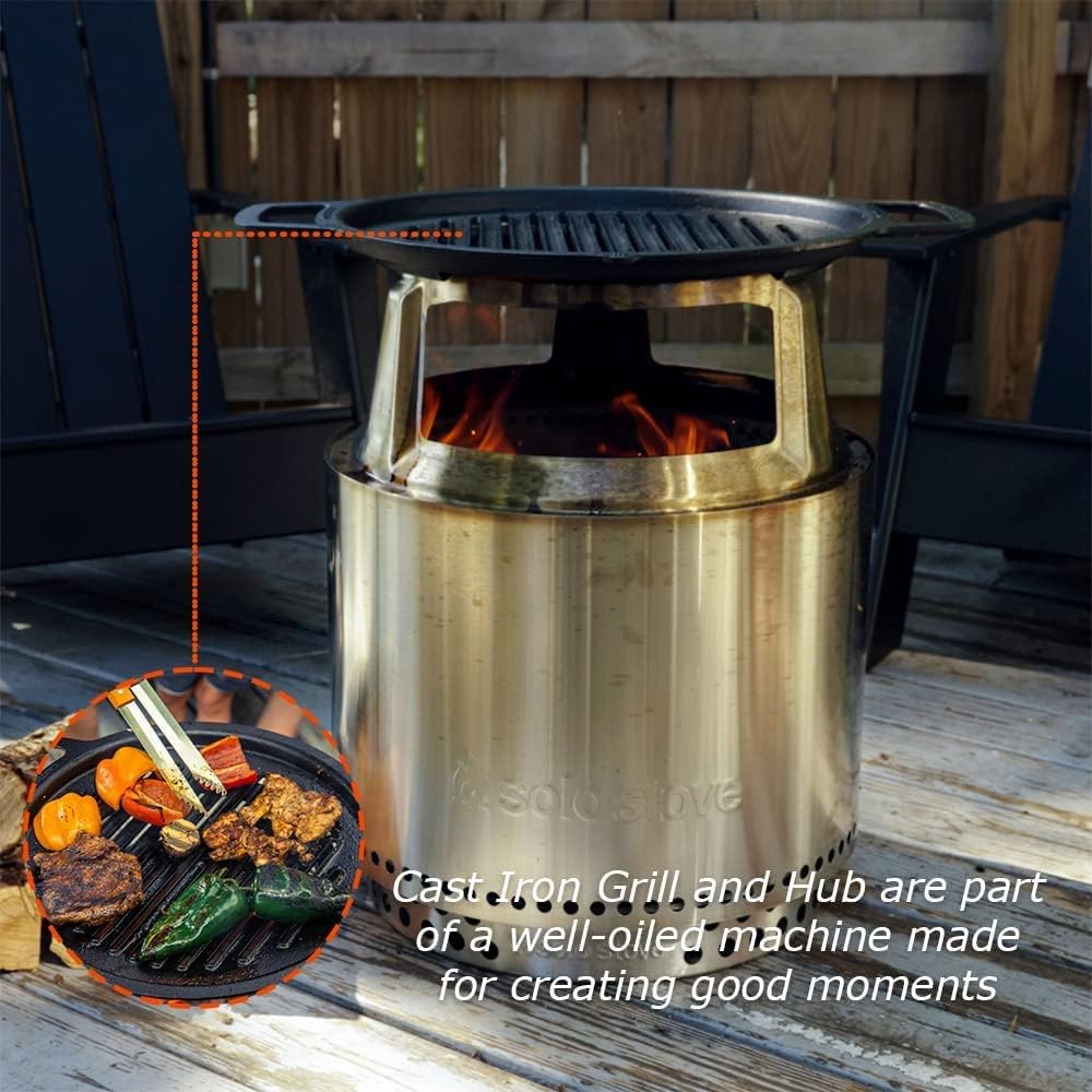 Solo Stove Bonfire Gusseisen-Grillrost mit Aufsatz  von Solo Stove Solo Stove Bonfire Gusseisen-Grillrost mit Aufsatz  von Solo Stove
