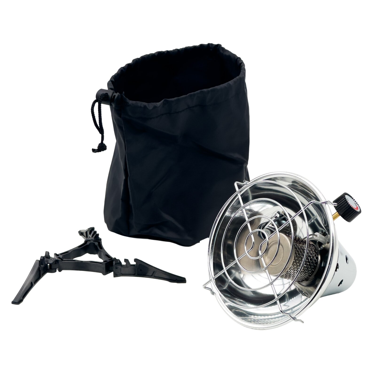 GARDINGER Heat Hunter Camping Heizstrahler 1,8 kW mit Piezozündung für Gaskartuschen