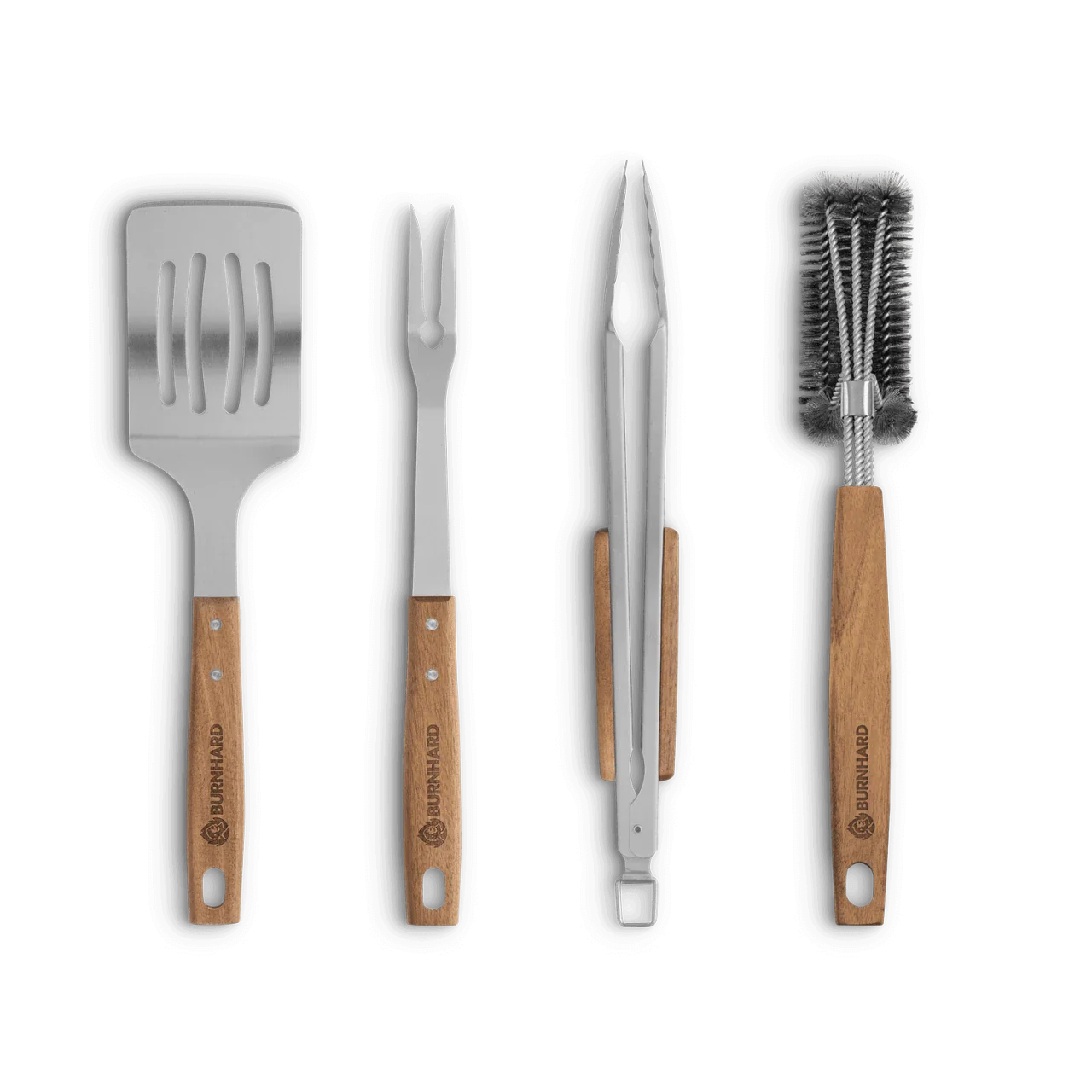 BURNHARD Grillbesteck Akazienholz 4-tlg. von BURNHARD