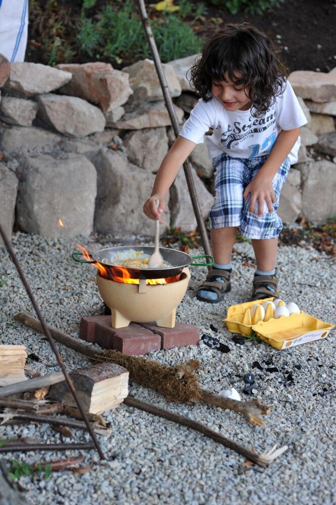 Stahlpfanne für das Zwergenfeuer | ZF-PK von DENK Keramik Stahlpfanne für das Zwergenfeuer | ZF-PK von DENK Keramik