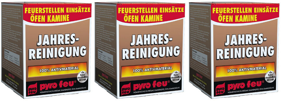 3x Jahresreinigung Entrußer für Ofen & Kamin alle Rohre einschließlich Edelstahl von pyro feu 3x Jahresreinigung Entrußer für Ofen & Kamin alle Rohre einschließlich Edelstahl von pyro feu