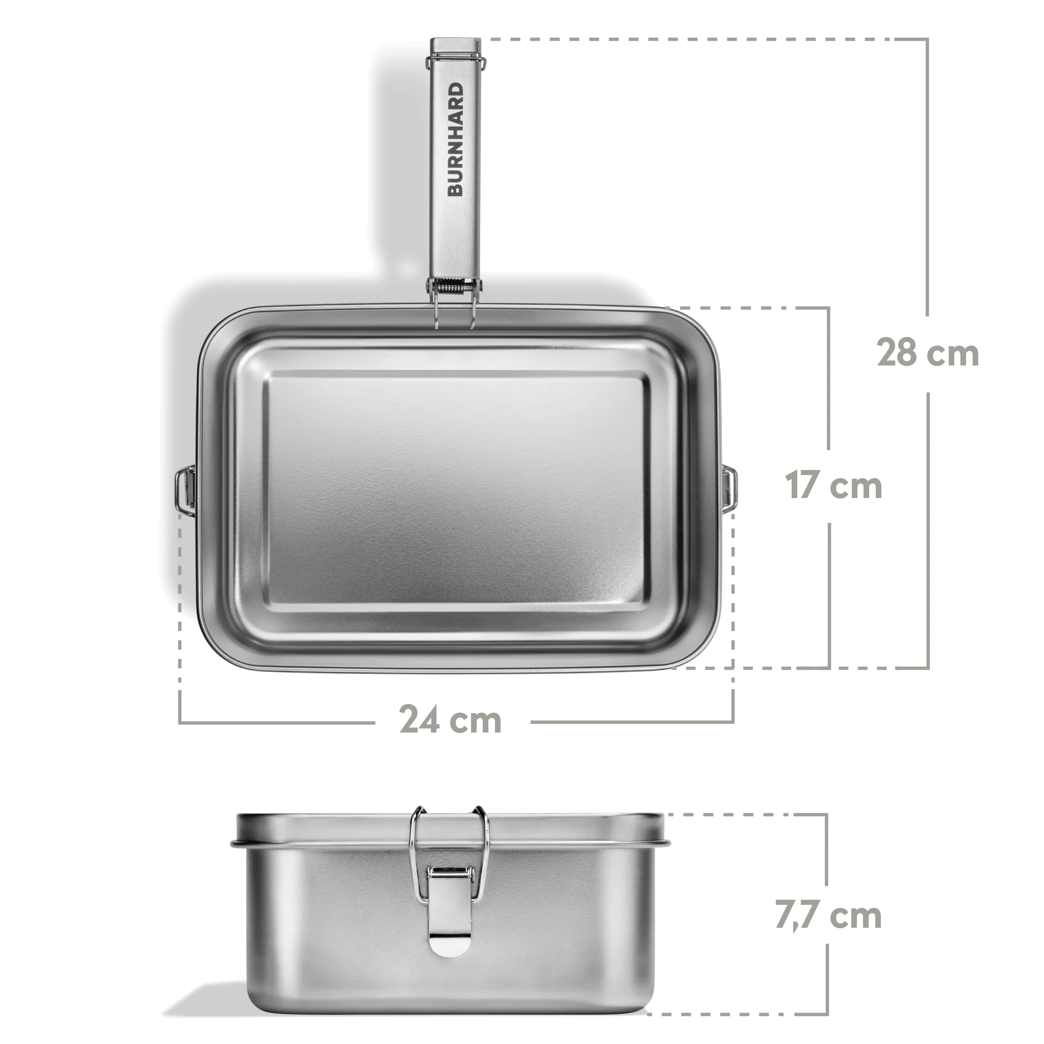 BURNHARD JONES Kochgeschirr 2,4 Liter Edelstahl Die mobile Outdoor Küche für echte Grillfans von BURNHARD
