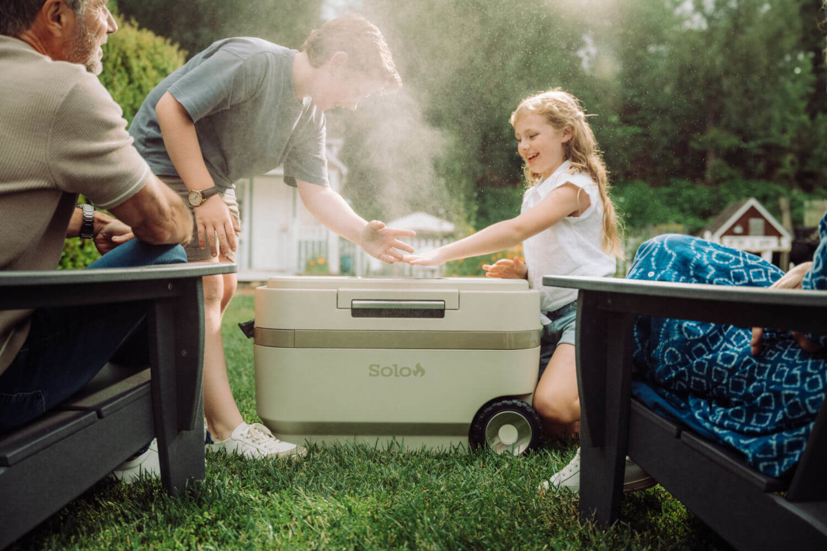 Solo Stove Windchill 47 Cooler Kühlbox mit mobiler Klimaanlage für Camping, Garten & Outdoor inkl. 17Ah Akku von Solo Stove