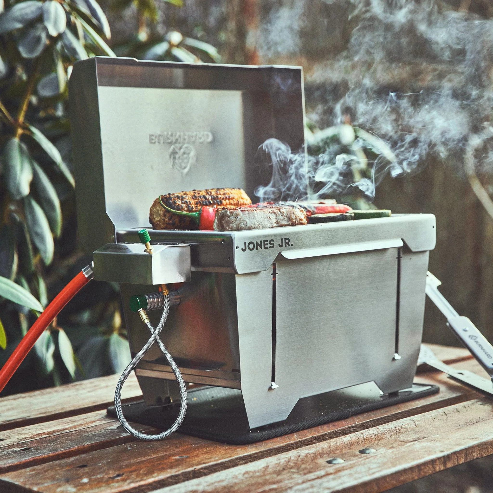 BURNHARD JONES Jr. 1-Brenner Gasflaschenadapter - Mehr Laufzeit und volle Leistung beim Grillen von BURNHARD