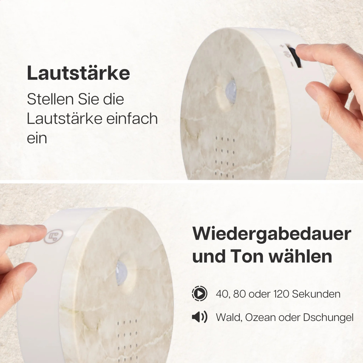 Melodiez Nature Box Naturstein - natürliche Entspannung auf Knopfdruck 4 Naturklänge in einer Box von Melodiez