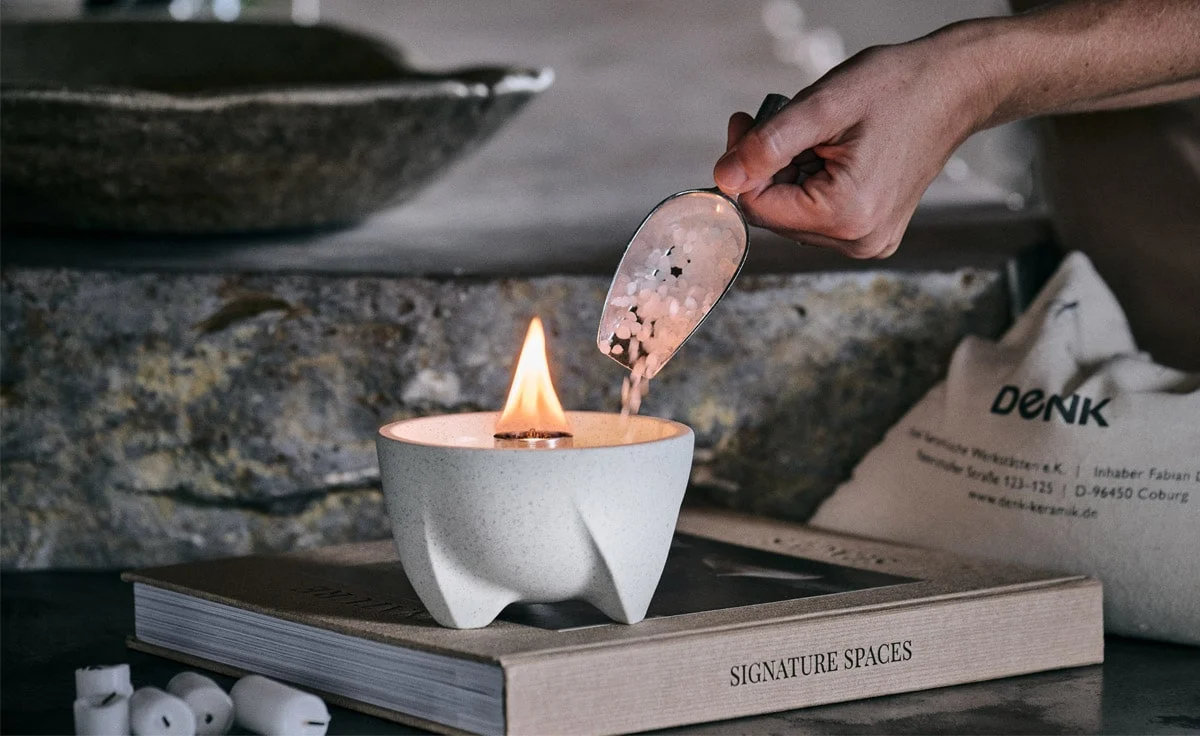 DENK Keramik Kerzenwachs zum Nachfüllen für Schmelzfeuer 2kg - SFP2 von DENK Keramik