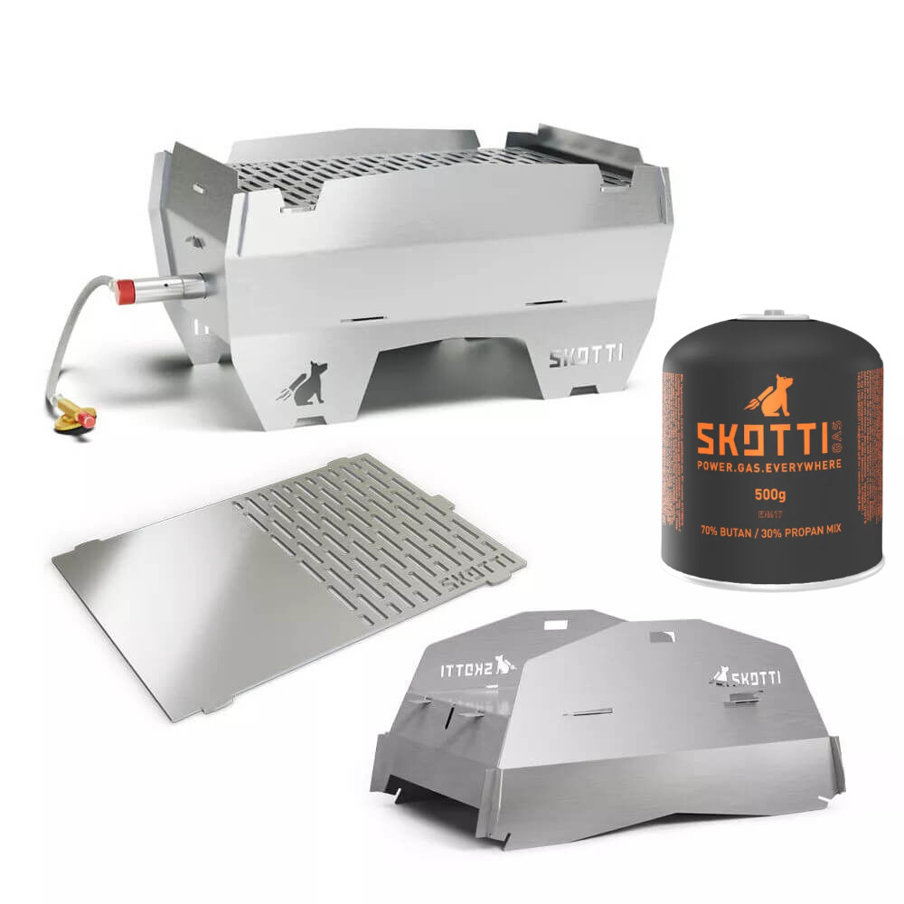 SKOTTI Grill 2.0 + CAP + PLANCHA + 1x SKOTTI Gas von SKOTTI SKOTTI Grill 2.0 + CAP + PLANCHA + 1x SKOTTI Gas von SKOTTI