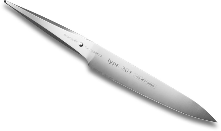 CHROMA Type 301 Tranchiermesser 19,3 cm P-05 | Präzises Tranchiermesser im Design von F.A. Porsche von CHROMA