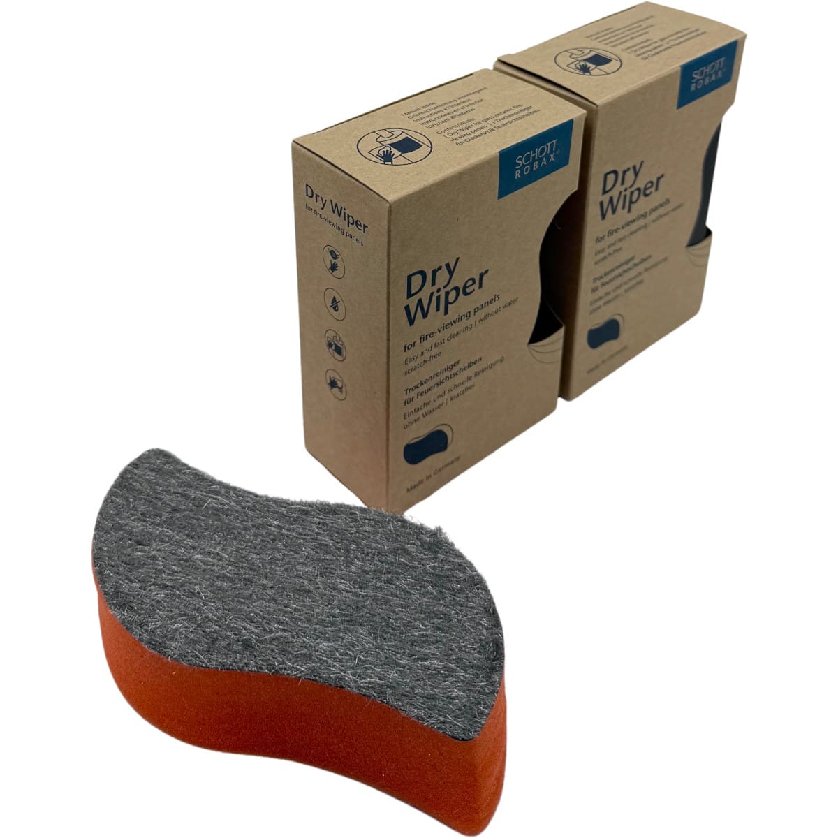 2x Trockenreiniger für alle Kaminscheiben von Schott | Kamin | Kaminscheiben | Kaminglasreiniger von SCHOTT ROBAX 2x Trockenreiniger für alle Kaminscheiben von Schott | Kamin | Kaminscheiben | Kaminglasreiniger von SCHOTT ROBAX