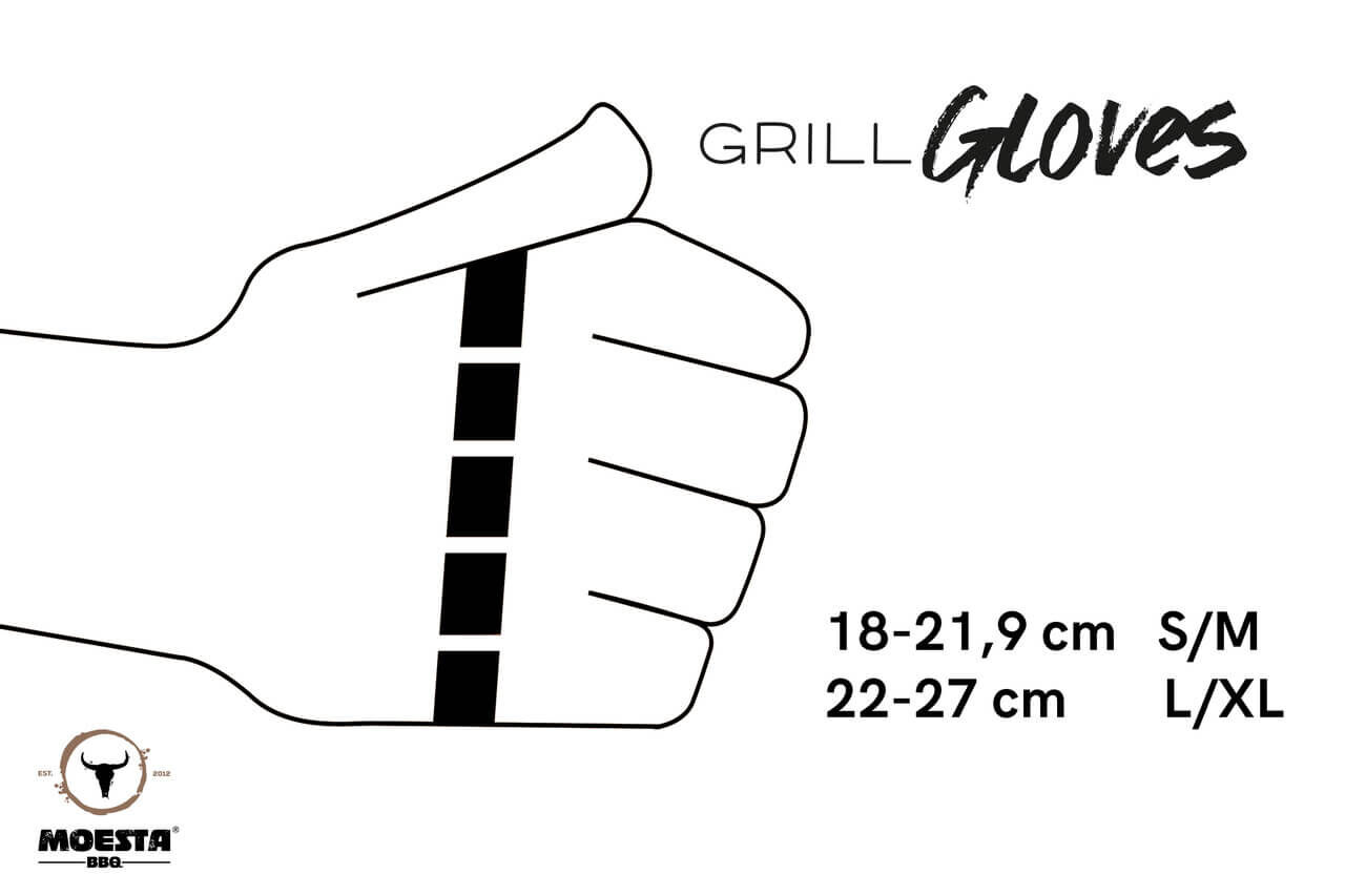 GrillGloves No. 1 - Größe S / M - Die Grillhandschuhe der Profis ~ Moesta BBQ von Moesta BBQ