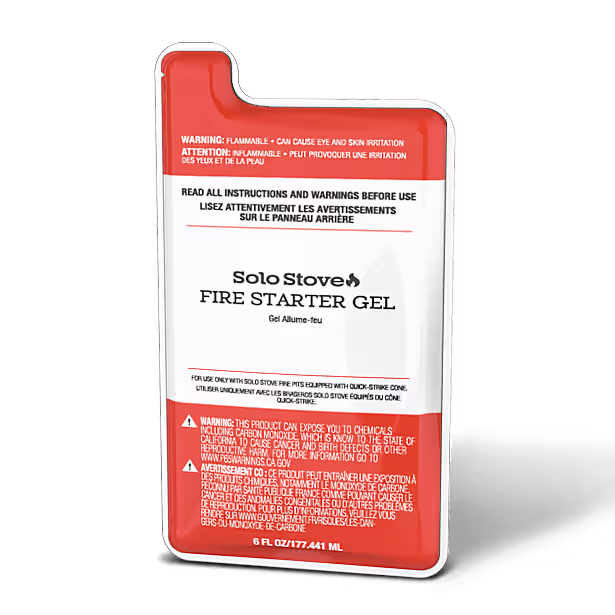 Solo Stove Fire Starter Gel 6er Pack Feueranzünder für Feuerschalen und Lagerfeuer