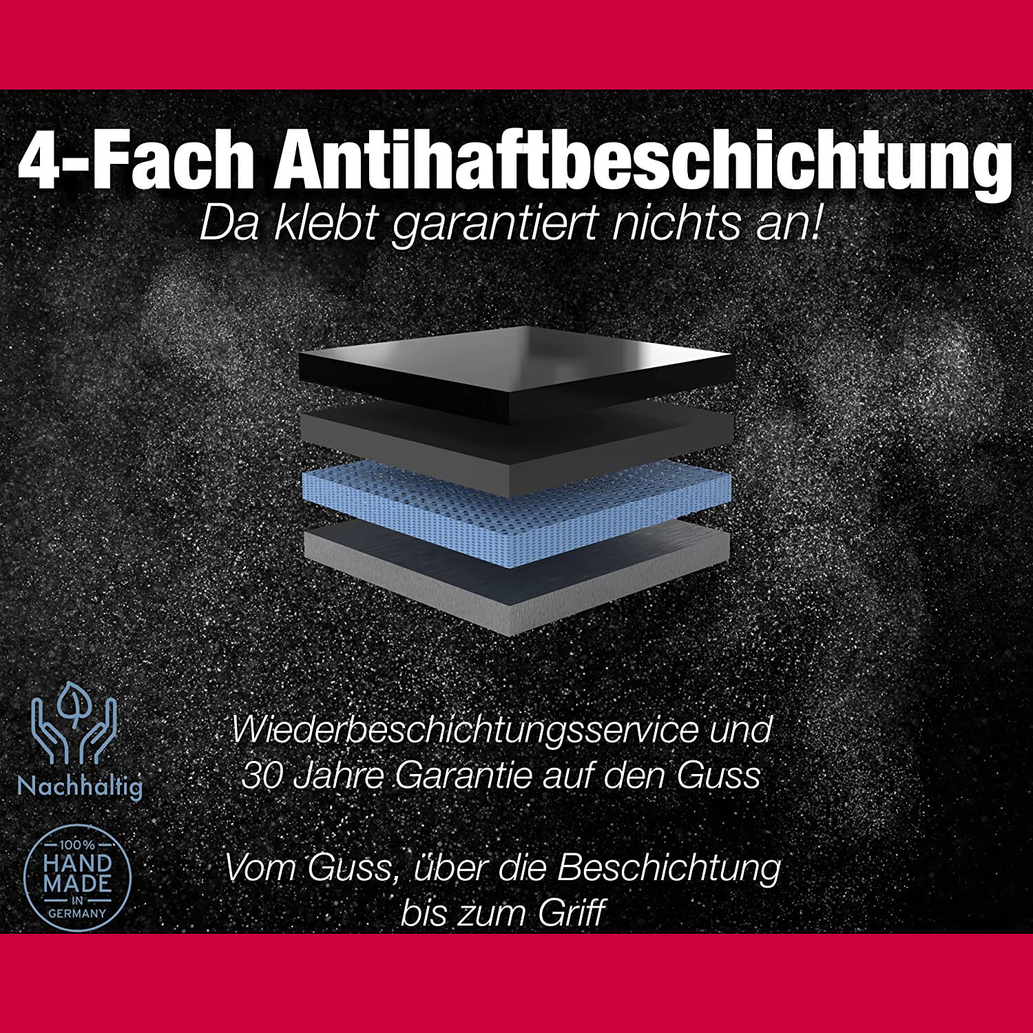 Ø 24cm Bratpfanne Aluguss Antihaftbeschichtet ~ 7cm Hochrand ~ Griff abnehmbar ~ Made in Germany von SILVER GmbH Ø 24cm Bratpfanne Aluguss Antihaftbeschichtet ~ 7cm Hochrand ~ Griff abnehmbar ~ Made in Germany von SILVER GmbH