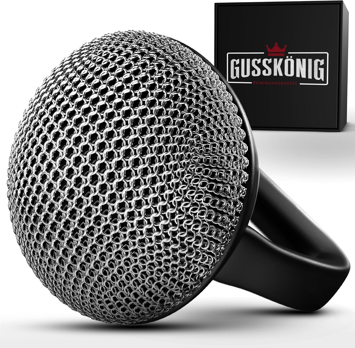 GUSSKÖNIG Ringreiniger mit Silikongriff für die schonende Reinigung von Gusseisenprodukten von GUSSKÖNIG