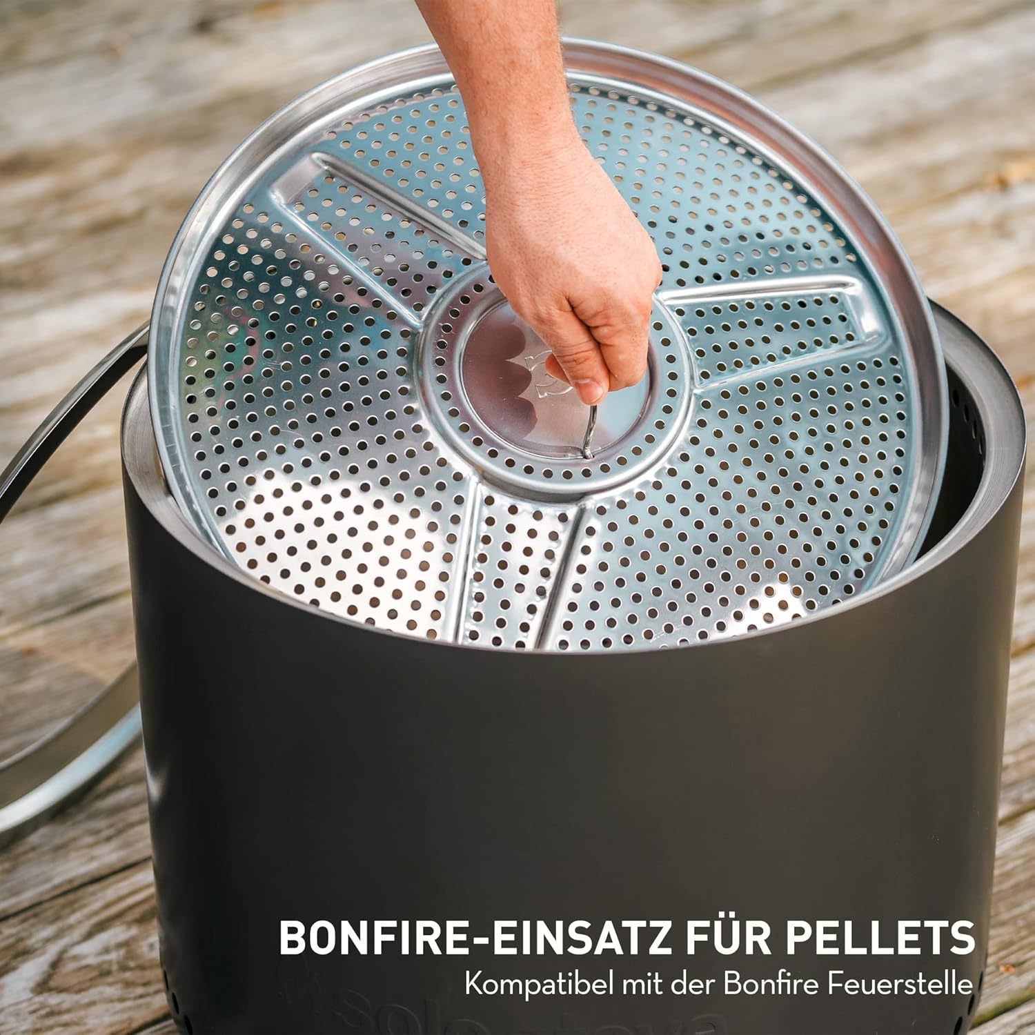 Solo Stove Bonfire-Einsatz für Pellets | Edelstahl von Solo Stove Solo Stove Bonfire-Einsatz für Pellets | Edelstahl von Solo Stove