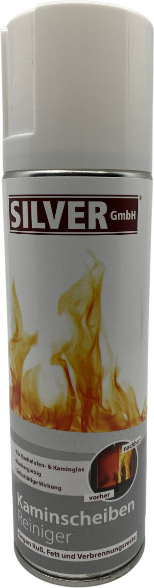 1x 300ml SILVER GmbH Kaminscheiben Reiniger | Aktivschaum | Kaminglas | Ofenglas | Made in Germany von SILVER GmbH