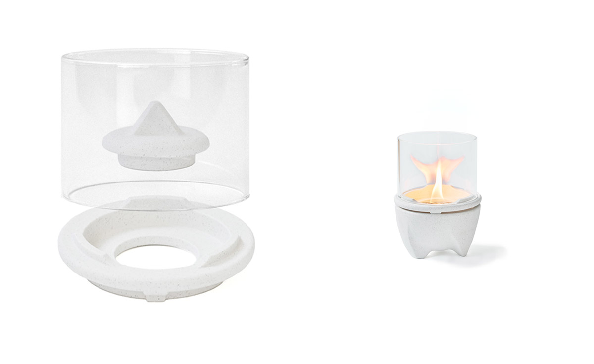 DENK Keramik Windglas-Aufsatz für Schmelzfeuer Indoor Albicium - SFAI-WLA