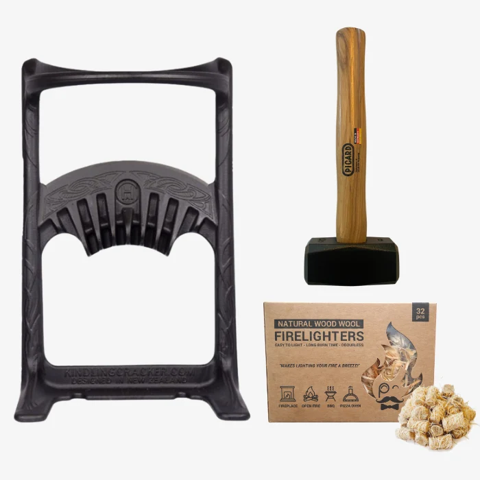 Holzspalter Kindling Cracker King-Set bis 23 cm Durchmesser von Fandango Fire Tools