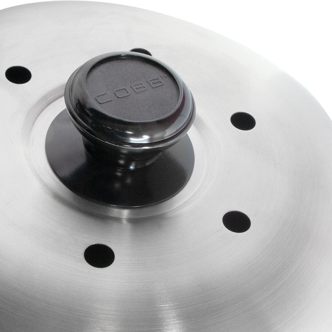 Cobb PRO BLACK Holzkohle Grill inkl. Grillplatte ~ 6-teilig inkl. Cobble Stone | SET 2 von Cobb