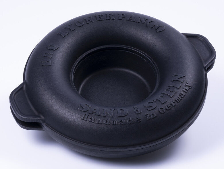 Original BBQ PAN Induktion | Lyonerpfanne aus Aluminiumguss Ø 23cm | Made in Germany