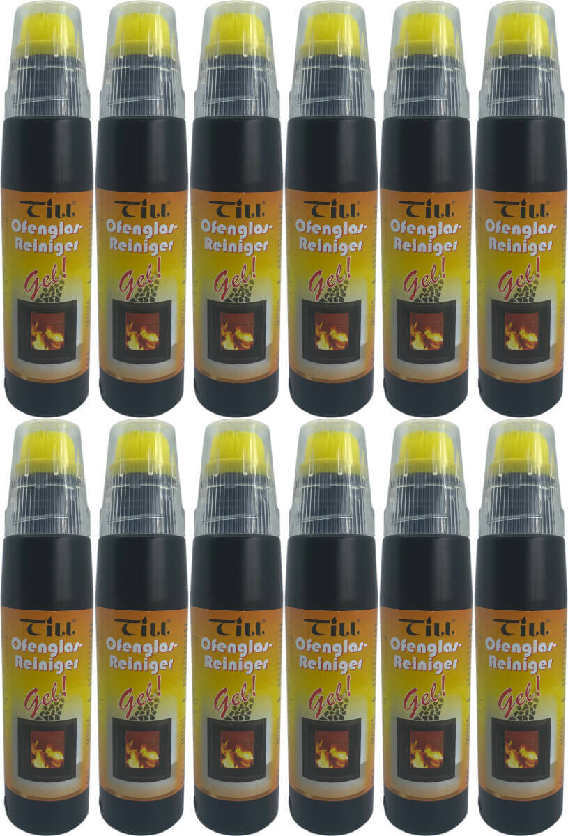 12x TILL Ofenglasreiniger Gel | Kaminglasreiniger | Spezialreiniger inkl. Bürste je 200ml von Till 12x TILL Ofenglasreiniger Gel | Kaminglasreiniger | Spezialreiniger inkl. Bürste je 200ml von Till