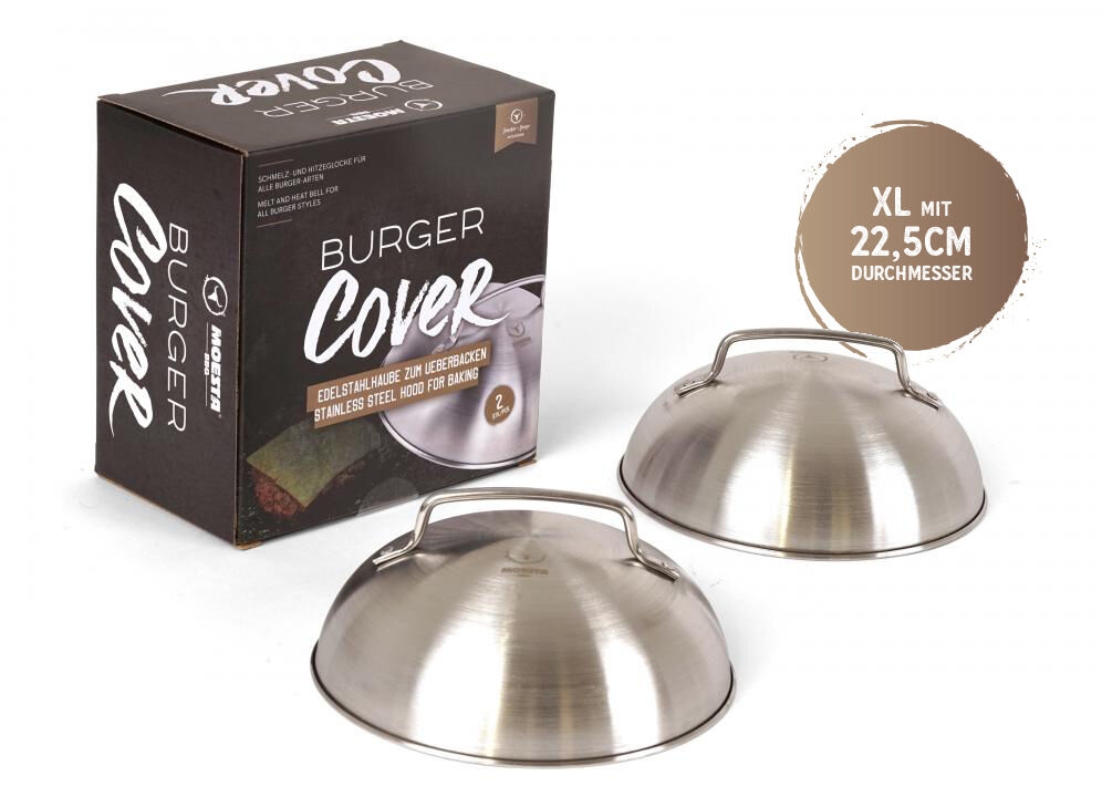 BurgerCover XL 2er Set - Schmelz- und Hitzeglocke für alle Burger-Arten ~ Moesta BBQ von Moesta BBQ BurgerCover XL 2er Set - Schmelz- und Hitzeglocke für alle Burger-Arten ~ Moesta BBQ von Moesta BBQ