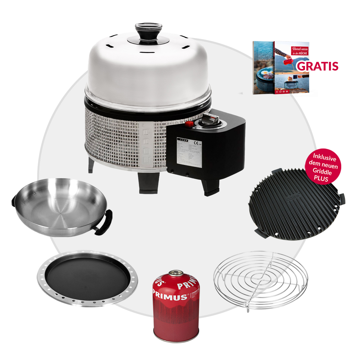 COBB Gas DELUXE 2.0 Grill Multifunktionsküche Set ~ 6-teilig von Cobb