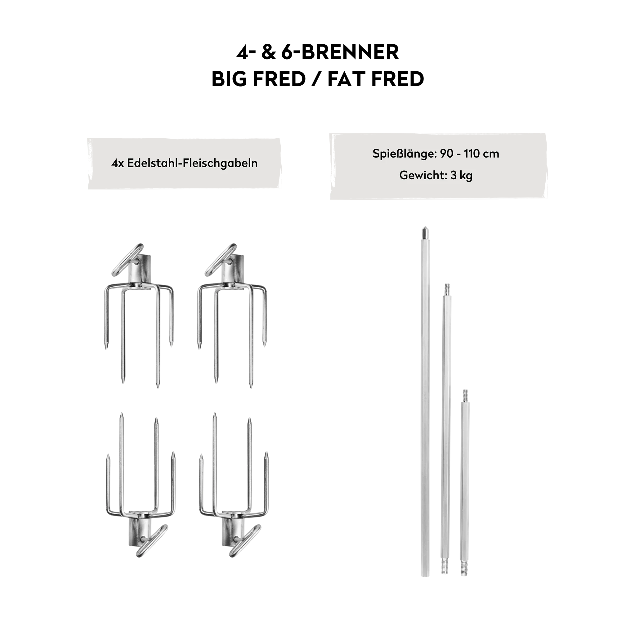 BURNHARD Drehspieß Big FRED & Fat FRED von BURNHARD