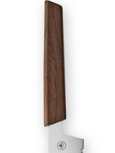 HORL® Brotmesser Nussbaum mit Triple Pro Cut Wellenschliff und Massivholzgriff 24 cm Klinge