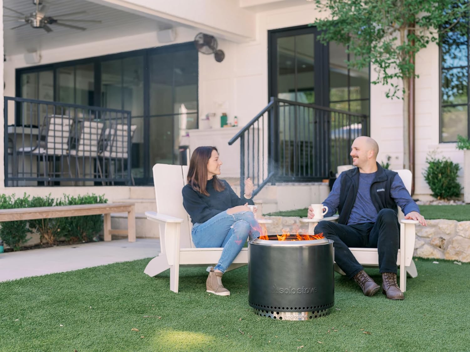 Solo Stove BONFIRE 2.0 + STAND Gunmetal Metallic | Feuerschale - Feuerstelle - Feuertonne von Solo Stove Solo Stove BONFIRE 2.0 + STAND Gunmetal Metallic | Feuerschale - Feuerstelle - Feuertonne von Solo Stove